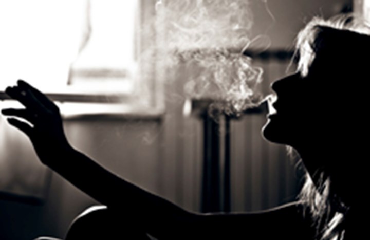 Woman smoking