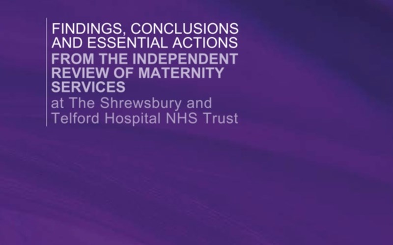 RCM response to Ockenden review into maternity services at Shrewsbury and Telford 